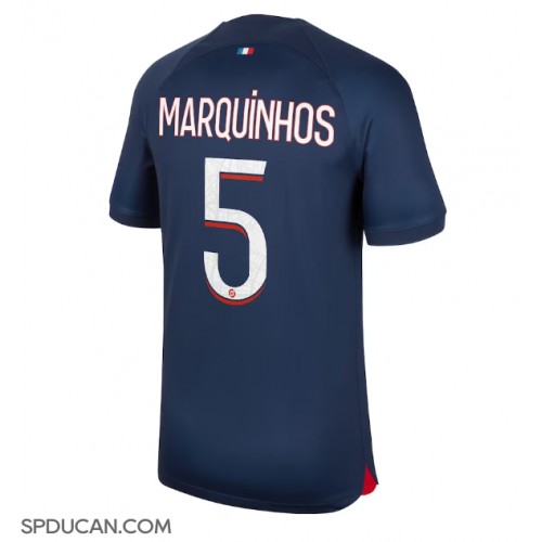 Muški Nogometni Dres Paris Saint-Germain Marquinhos #5 Domaci 2023-24 Kratak Rukav